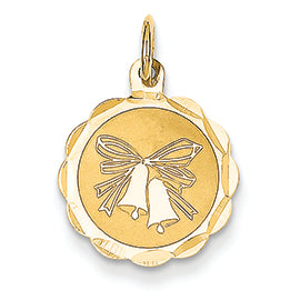 14K Gold Wedding Bells Charm