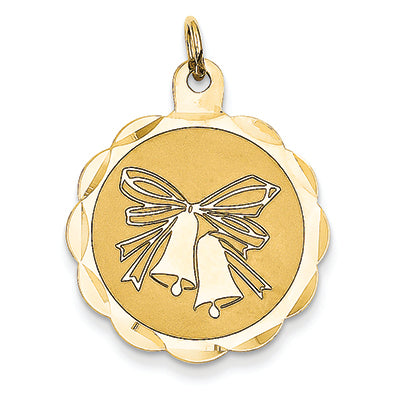 14K Gold Wedding Bells Charm