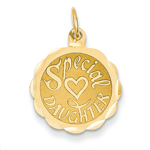 14K Gold Special Daughter Charm