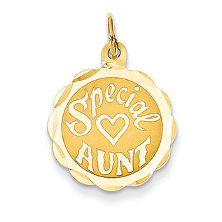 14K Gold Special Aunt Charm