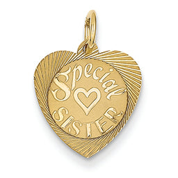 14K Gold Special Sister Charm