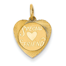14K Gold Special Friend Charm