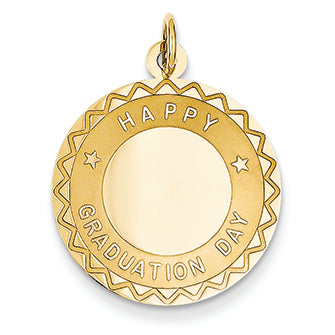 14K Gold Happy Graduation Day Charm