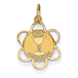 14K Gold Holy Communion Charm