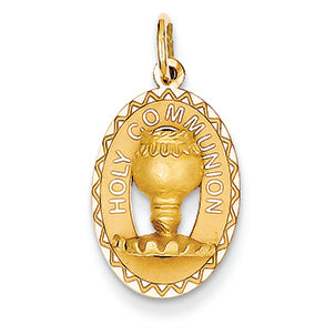 14K Gold Holy Communion Charm