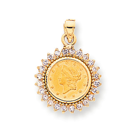 0.6 Carat 14K Gold Diamond Pendant