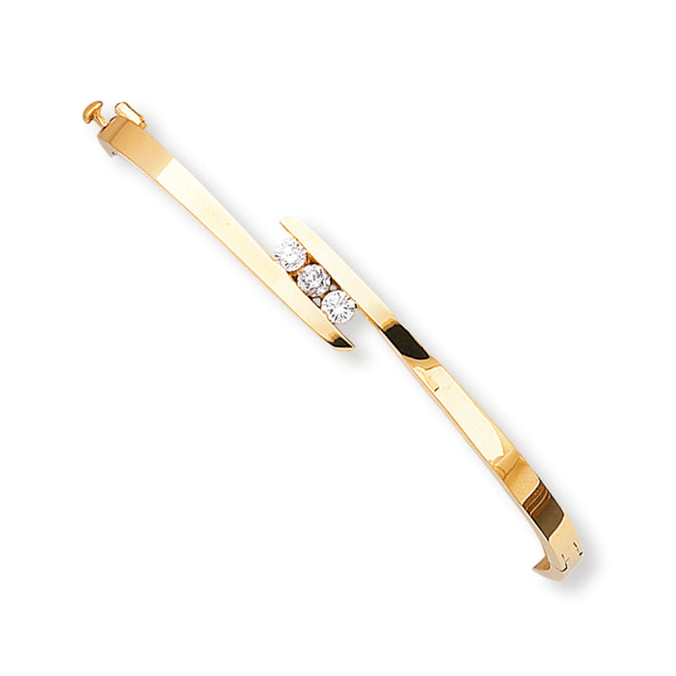 0.3 Carat 14K Gold Diamond bangle