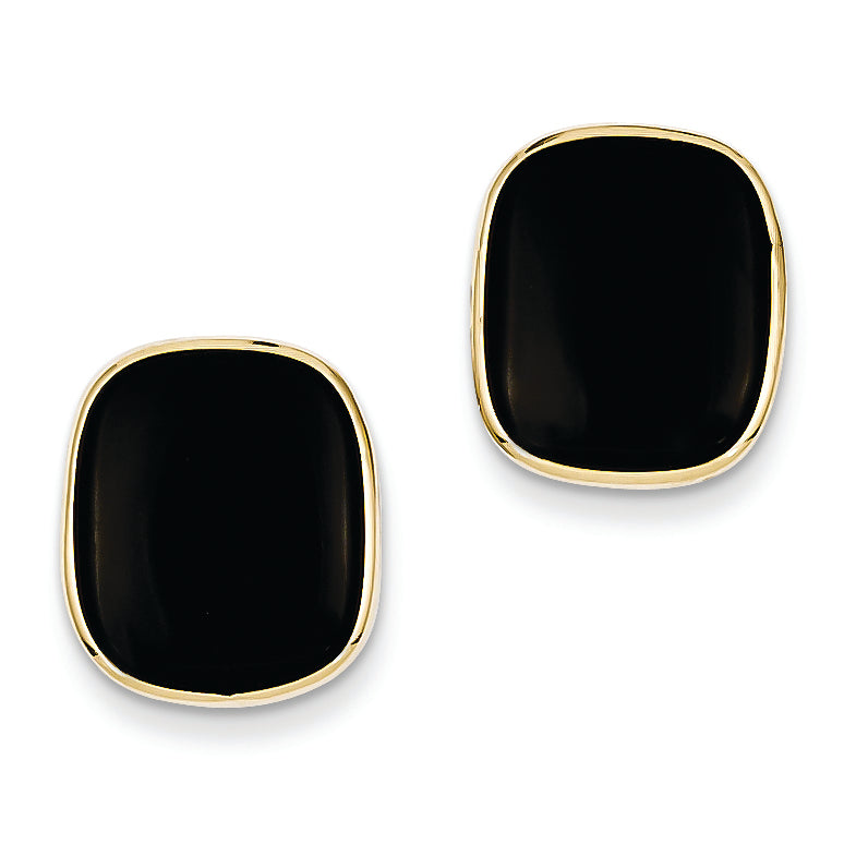 14K Gold Black / Onyx Earrings