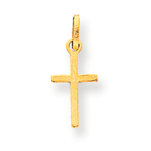 14K Gold Small Cross Charm