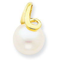 14K Gold Cultured Pearl Pendant