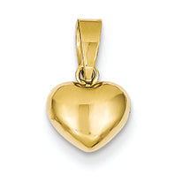 14K Gold Heart Charm