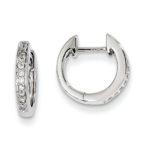 0.1 Carat 14K White Gold Diamond Earrings