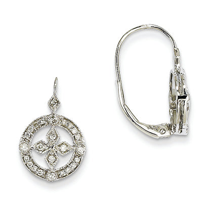0.3 Carat 14K White Gold Diamond Earrings