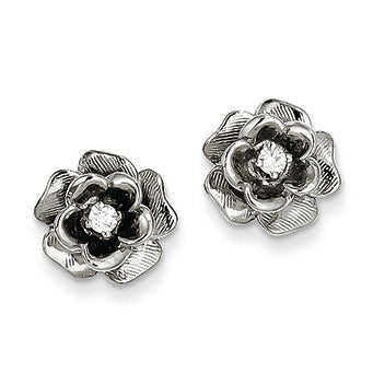 0.1 Carat 14K White Gold Diamond earring