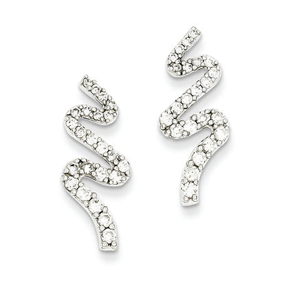 0.8 Carat 14K White Gold Earring