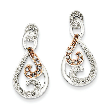 0.3 Carat 14K White Gold & Rhodium Diamond Post Earrings