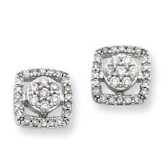 0.3 Carat 14K White Gold Diamond Post Earrings