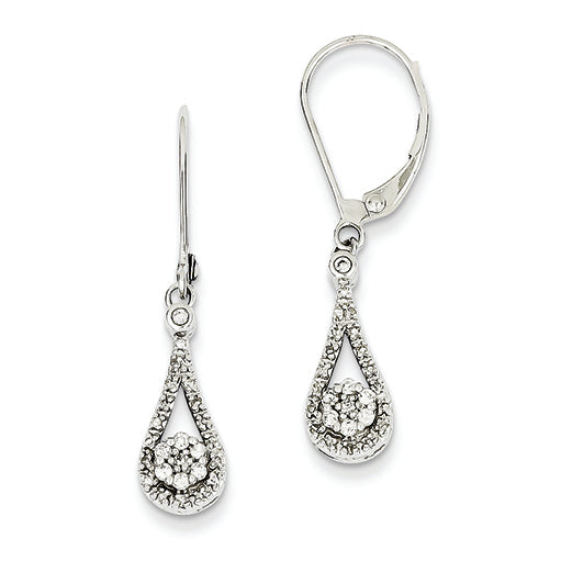 0.3 Carat 14K White Gold Diamond Earrings