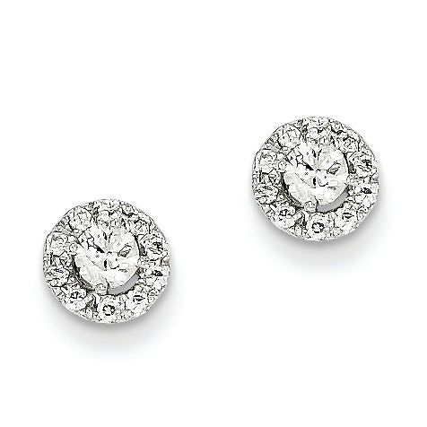 0.4 Carat 14K White Gold Diamond Post Earrings
