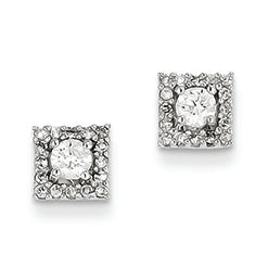 0.4 Carat 14K White Gold Diamond Post Earrings