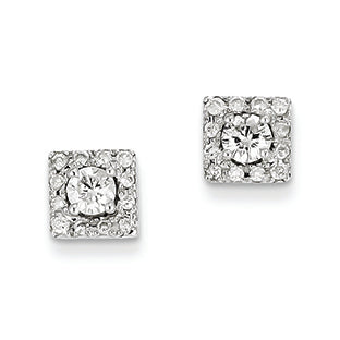 0.7 Carat 14K White Gold Diamond Post Earrings
