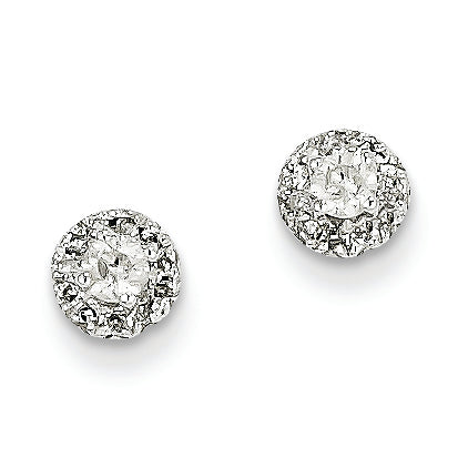 0.3 Carat 14K White Gold Diamond Post Earrings