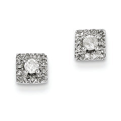 0.3 Carat 14K White Gold Diamond Post Earrings