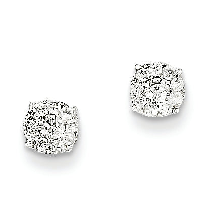 0.3 Carat 14K White Gold Diamond Earrings