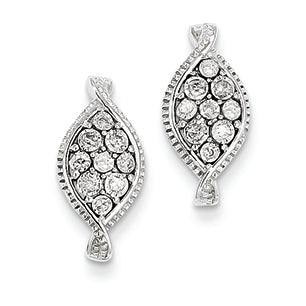 0.2 Carat 14K White Gold Diamond Post Earrings