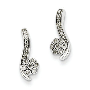 0.1 Carat 14K White Gold Diamond Post Earrings