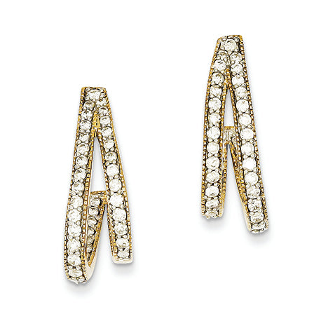 1.3 Carat 14K Gold Diamond Post Earrings