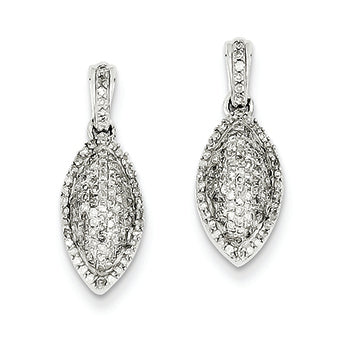 1.1 Carat 14K White Gold Diamond Post Earrings