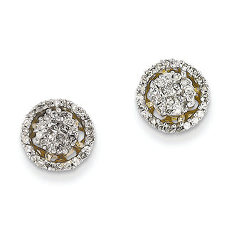 0.4 Carat 14K Gold Diamond Post Earrings