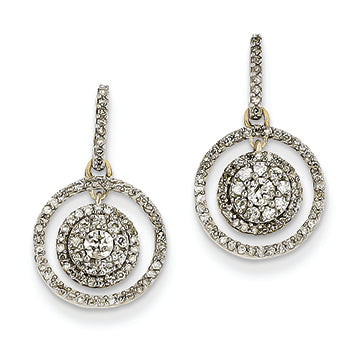 0.5 Carat 14K Gold Diamond Post Dangle Earrings