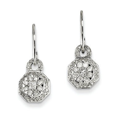 0.5 Carat 14K White Gold Diamond Post Earrings