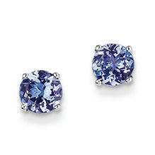 1.2 Carat 14K White Gold Tanzanite Earring