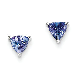 1.2 Carat 14K White Gold Tanzanite Earring