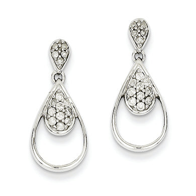 0.4 Carat 14K White Gold Diamond Post Earrings