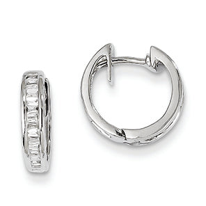 0.3 Carat 14K White Gold Diamond Earrings