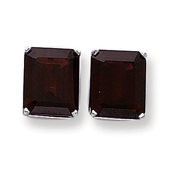 16.3 Carat 14K Gold Garnet Diamond emerald stud earring