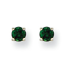 0.7 Carat 14K White Gold Tsavorite Earrings