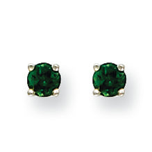 0.7 Carat 14K White Gold Tsavorite Earrings
