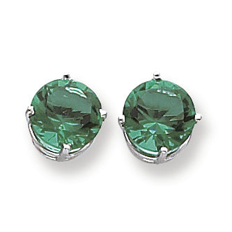 5.8 Carat 14K Gold Mount St. Helens Diamond round stud earring