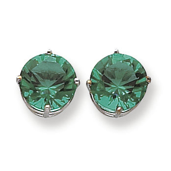 7.4 Carat 14K Gold Mount St. Helens Diamond round stud earring