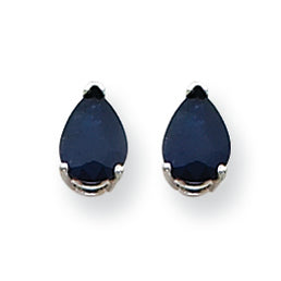 1.9 Carat 14K White Gold Sapphire Earrings