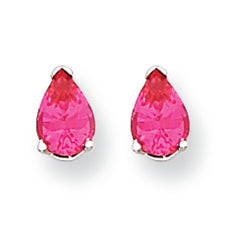 1.8 Carat 14K White Gold Pink Spinel Earrings