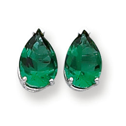 4.2 Carat 14K Gold Mount St. Helens Diamond pear stud earring