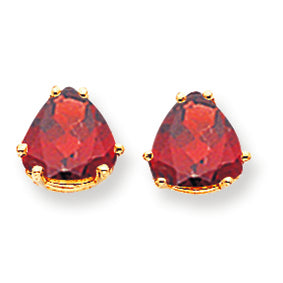 4.5 Carat 14K Gold 8mm Garnet earring