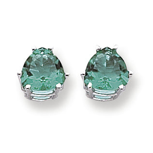 4.2 Carat 14K Gold Mount St. Helens trillion stud earring