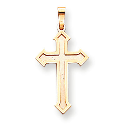 14K Gold Two-tone Passion Cross Pendant
